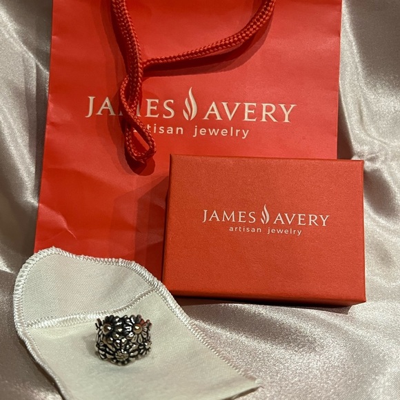 James Avery Jewelry - James Avery Retired Flower Mound Dome‎ Ring .925 Sterling Silver Size 5